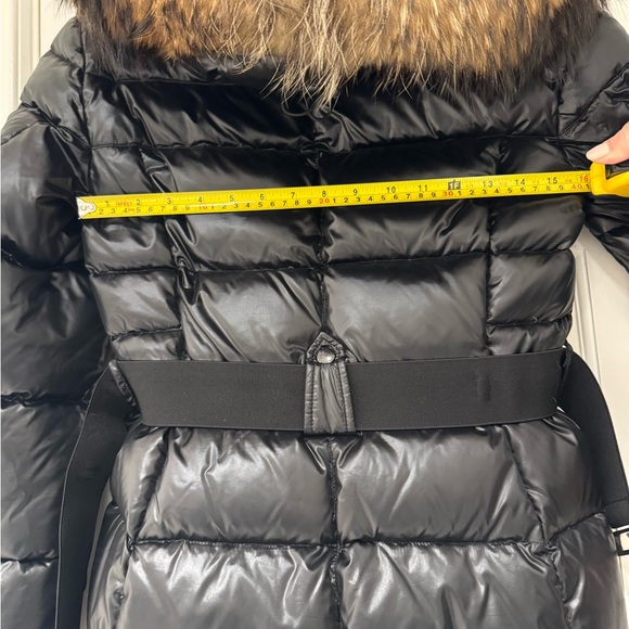 Sam. Infinity Fox Fur-Trim Belted Down Puffer Jacket - Picture 10 of 10